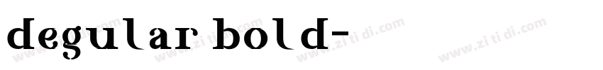 degular bold字体转换
